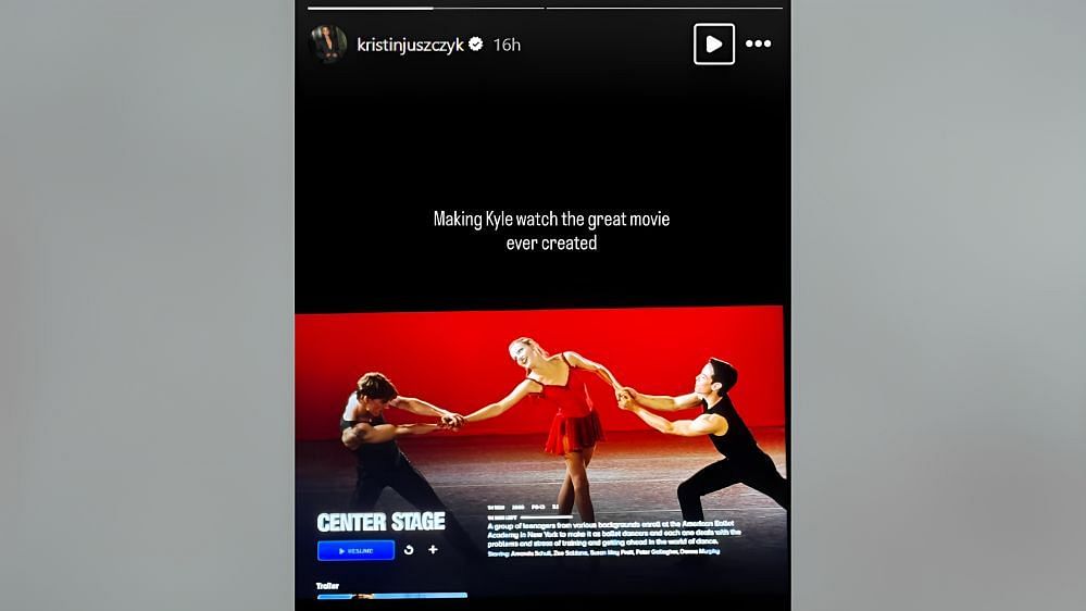 Kyle Juszczyk's wife Kristin drags 49ers FB to ‘watch the great' musical film (Image Credit: Kristin/IG)